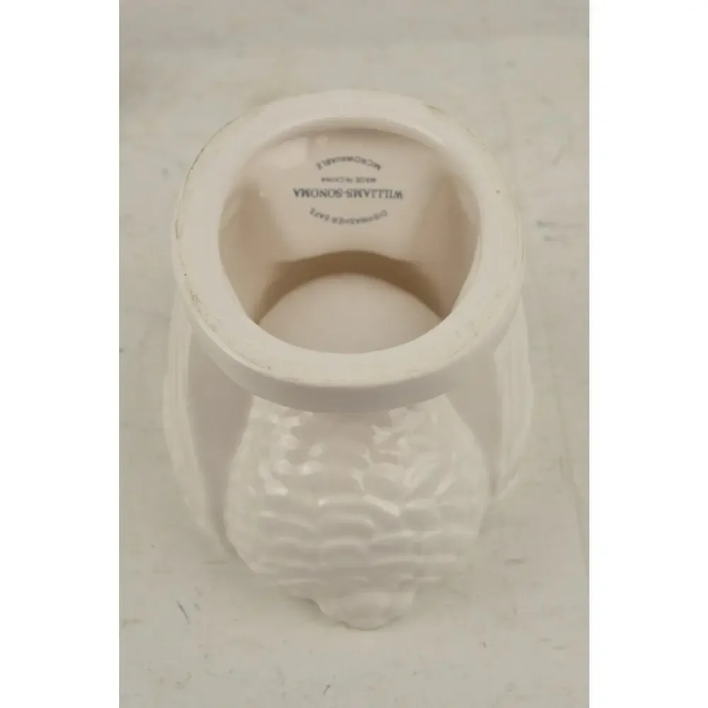 Williams Sonoma White Ceramic Turkey Covered Serving Bowl Tureen Thanksgiving
